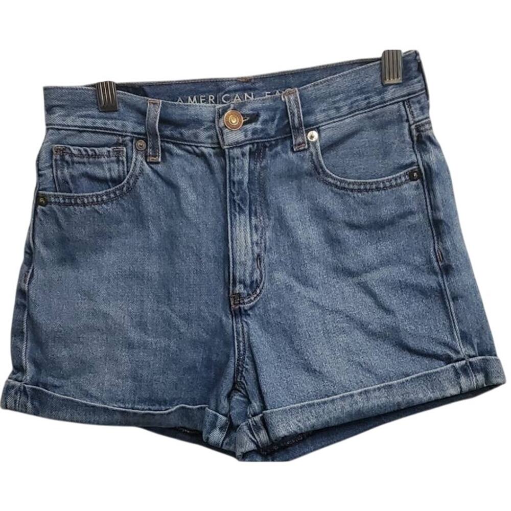 American Eagle Outfitters High Rise Mom's Jeans Shorts Size 0